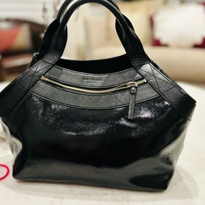 Beautiful! Kate Spade Black Patent Leather Handbag with Dust Bag